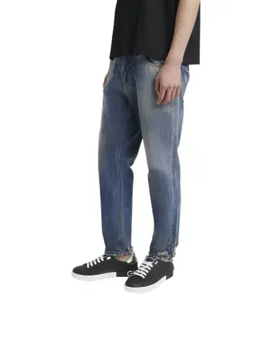 Dolce & Gabbana Men's Calfskin Portofino Low-Top Sneakers | Thumbnail 1 Dolce & Gabbana Men's Calfskin Portofino Low-Top Sneakers | Thumbnail 1