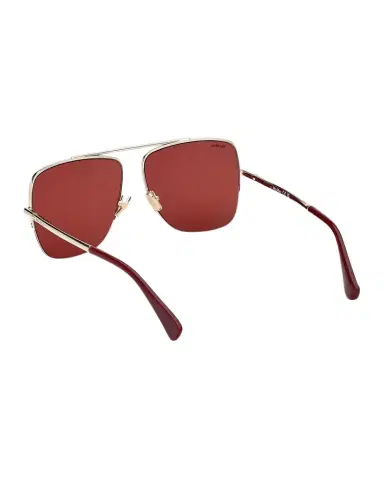 Max Mara Logo Engraved Metal Aviator Sunglasses | Thumbnail 1 Max Mara Logo Engraved Metal Aviator Sunglasses | Thumbnail 1