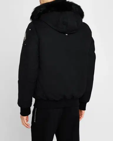 Moose Knuckles Men's Shearling Ballistic Bomber Jacket | Thumbnail 3 Moose Knuckles Men's Shearling Ballistic Bomber Jacket | Thumbnail 3