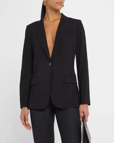 Theory Admiral Crepe One-Button Staple Blazer | Thumbnail 4 Theory Admiral Crepe One-Button Staple Blazer | Thumbnail 4