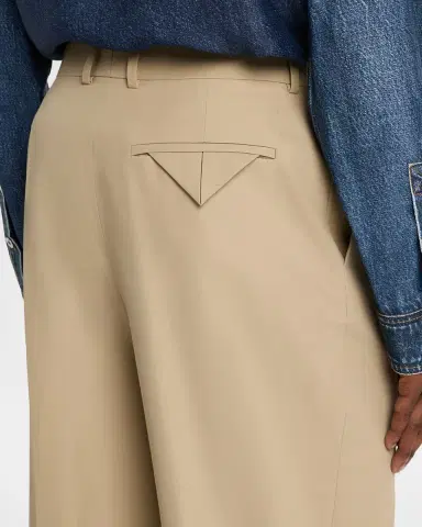 Bottega Veneta Men's Cotton Twill Straight-Leg Trousers | Thumbnail 4 Bottega Veneta Men's Cotton Twill Straight-Leg Trousers | Thumbnail 4