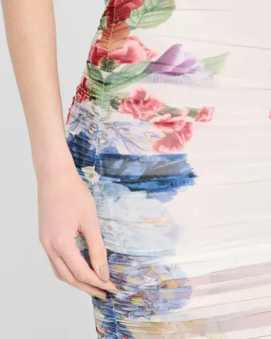 Alice + Olivia Kennah Ruched Midi Skirt | Thumbnail 5 Alice + Olivia Kennah Ruched Midi Skirt | Thumbnail 5