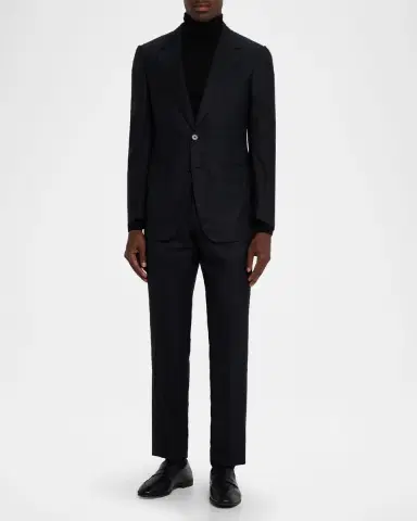 Zegna Men's Centoventimila Wool Tonal Stripe Suit | Thumbnail 2 Zegna Men's Centoventimila Wool Tonal Stripe Suit | Thumbnail 2
