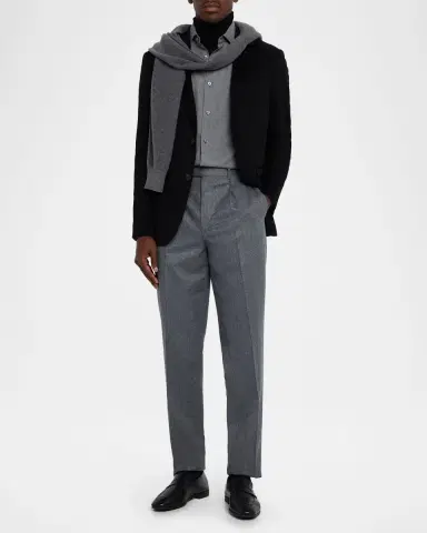 Zegna Men's Oasi Cashmere Single-Breasted Blazer | Thumbnail 2 Zegna Men's Oasi Cashmere Single-Breasted Blazer | Thumbnail 2