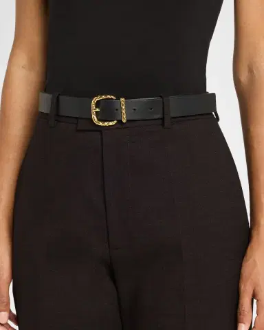 Bottega Veneta Coaxial Leather Belt | Thumbnail 2 Bottega Veneta Coaxial Leather Belt | Thumbnail 2