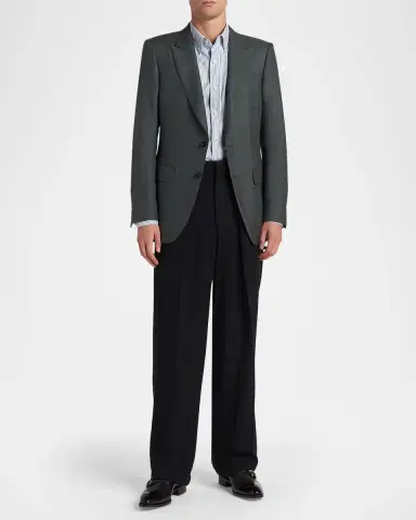 TOM FORD Men's Peak Lapel Single-Breasted Sport Coat | Thumbnail 2 TOM FORD Men's Peak Lapel Single-Breasted Sport Coat | Thumbnail 2