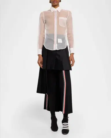 Thom Browne 90mm 4-Bar Strappy Patent Leather Sandals | Thumbnail 2 Thom Browne 90mm 4-Bar Strappy Patent Leather Sandals | Thumbnail 2