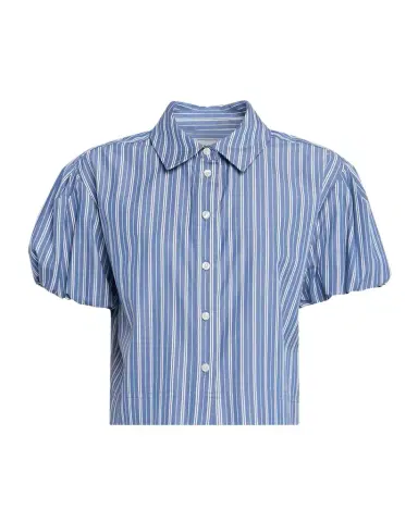 TANYA TAYLOR Elza Stripe Puff-Sleeve Shirt | Thumbnail 1 TANYA TAYLOR Elza Stripe Puff-Sleeve Shirt | Thumbnail 1