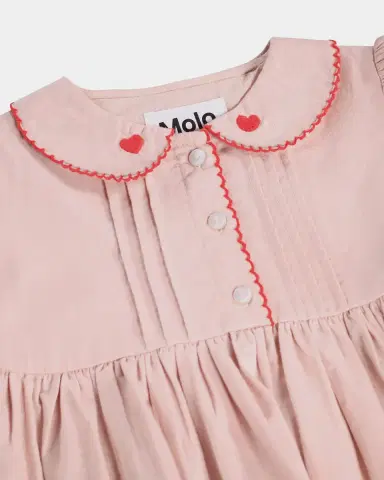 Molo Girl's Charlette Long-Sleeve Embroidered Cotton Dress, Size 3M-4 | Thumbnail 3 Molo Girl's Charlette Long-Sleeve Embroidered Cotton Dress, Size 3M-4 | Thumbnail 3