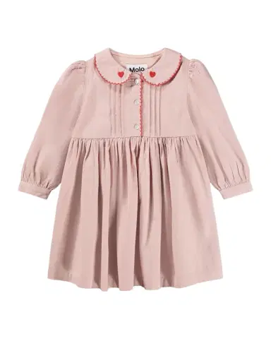 Molo Girl's Charlette Long-Sleeve Embroidered Cotton Dress, Size 3M-4 | Thumbnail 1 Molo Girl's Charlette Long-Sleeve Embroidered Cotton Dress, Size 3M-4 | Thumbnail 1