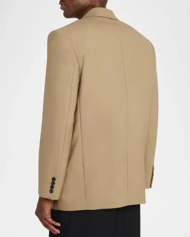 Saint Laurent Men's Wool and Mohair Oversized Two-Button Blazer | Thumbnail 2 Saint Laurent Men's Wool and Mohair Oversized Two-Button Blazer | Thumbnail 2