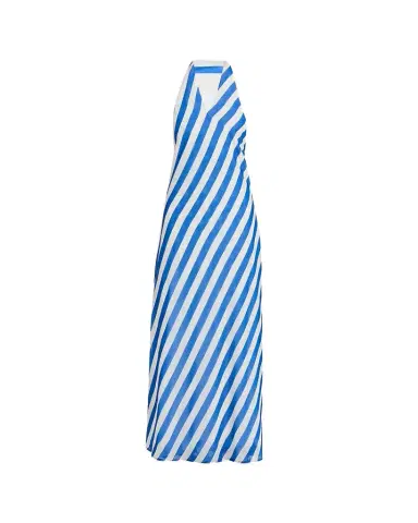 Solid & Striped The Brisa Striped Halter Maxi Dress | Thumbnail 1 Solid & Striped The Brisa Striped Halter Maxi Dress | Thumbnail 1