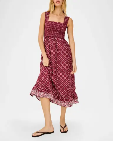 Rails Rumi Printed Cotton Midi Dress | Thumbnail 4 Rails Rumi Printed Cotton Midi Dress | Thumbnail 4
