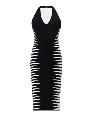 Hervé Léger The Amaris Geometric Bandage Midi Dress | Thumbnail 1 Hervé Léger The Amaris Geometric Bandage Midi Dress | Thumbnail 1