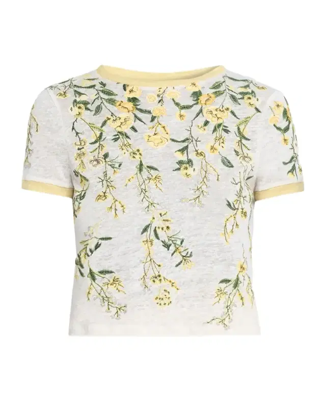 Cindy Embroidered Crop Top Cindy Embroidered Crop Top