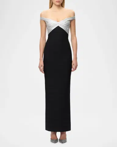 Hervé Léger The Metallic Bandage Maxi Dress | Thumbnail 2 Hervé Léger The Metallic Bandage Maxi Dress | Thumbnail 2
