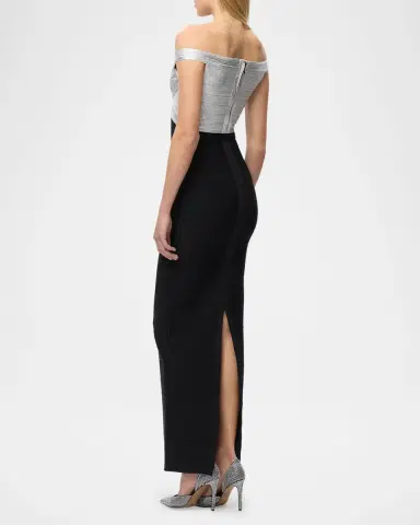 Hervé Léger The Metallic Bandage Maxi Dress | Thumbnail 6 Hervé Léger The Metallic Bandage Maxi Dress | Thumbnail 6