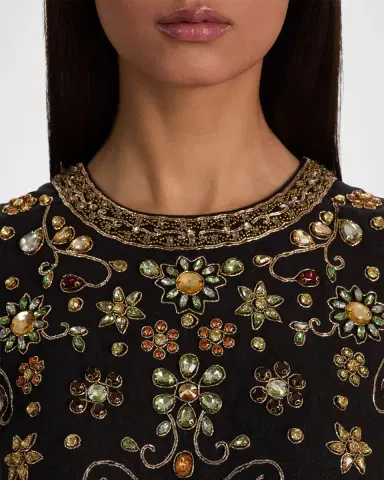 ALICE + OLIVIA Amal Embellished Linen Top | Thumbnail 5 ALICE + OLIVIA Amal Embellished Linen Top | Thumbnail 5