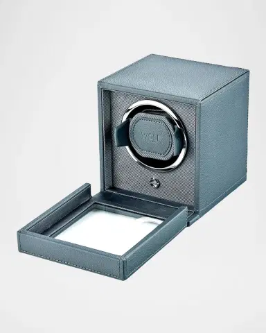 WOLF Cub Single Watch Winder with Cover, Future Grey | Thumbnail 4 WOLF Cub Single Watch Winder with Cover, Future Grey | Thumbnail 4