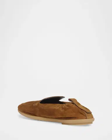 Bottega Veneta Men's Dawson Suede Elastic-Back Loafers | Thumbnail 3 Bottega Veneta Men's Dawson Suede Elastic-Back Loafers | Thumbnail 3