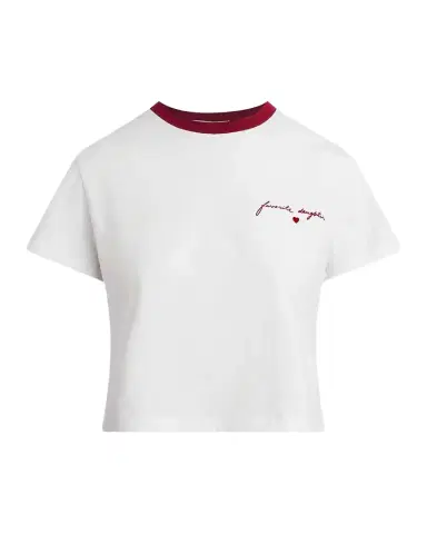 Favorite Daughter The Cropped Signature Chest Logo Tee | Thumbnail 1 Favorite Daughter The Cropped Signature Chest Logo Tee | Thumbnail 1