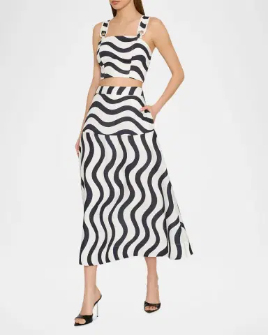 Milly lona Printed Midi Skirt | Thumbnail 2 Milly lona Printed Midi Skirt | Thumbnail 2
