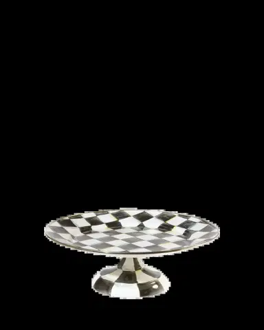 MacKenzie-Childs Small Courtly Check Pedestal Platter | Thumbnail 2 MacKenzie-Childs Small Courtly Check Pedestal Platter | Thumbnail 2