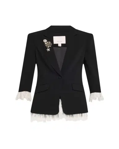 Cinq à Sept Roxie Blazer w/ Lace | Thumbnail 1 Cinq à Sept Roxie Blazer w/ Lace | Thumbnail 1