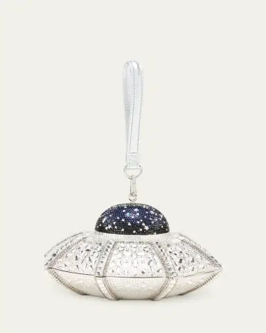 Judith Leiber Couture UFO Orbiter Clutch Bag With Removable Wristlet Strap | Thumbnail 3 Judith Leiber Couture UFO Orbiter Clutch Bag With Removable Wristlet Strap | Thumbnail 3