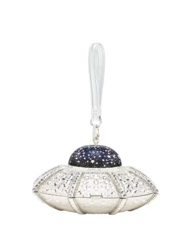 Judith Leiber Couture UFO Orbiter Clutch Bag With Removable Wristlet Strap | Thumbnail 1 Judith Leiber Couture UFO Orbiter Clutch Bag With Removable Wristlet Strap | Thumbnail 1