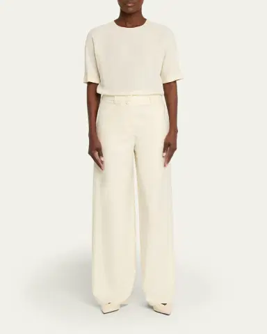 Giorgio Armani Silk Hidden-Zip T-Shirt | Thumbnail 2 Giorgio Armani Silk Hidden-Zip T-Shirt | Thumbnail 2