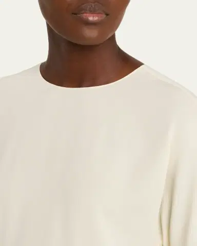 Giorgio Armani Silk Hidden-Zip T-Shirt | Thumbnail 5 Giorgio Armani Silk Hidden-Zip T-Shirt | Thumbnail 5