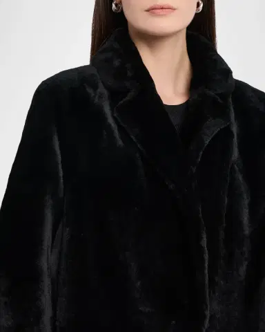 Yves Salomon Ironed Lamb Shearling Coat | Thumbnail 5 Yves Salomon Ironed Lamb Shearling Coat | Thumbnail 5