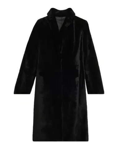 Yves Salomon Ironed Lamb Shearling Coat | Thumbnail 1 Yves Salomon Ironed Lamb Shearling Coat | Thumbnail 1