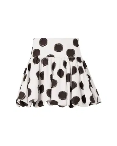 Akris punto Fringed Polka Dot Jacquard Mini Skirt | Thumbnail 1 Akris punto Fringed Polka Dot Jacquard Mini Skirt | Thumbnail 1