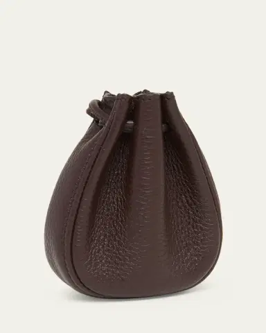 Valentino Garavani Men's Mini Drawstring Bag in Grained Leather | Thumbnail 3 Valentino Garavani Men's Mini Drawstring Bag in Grained Leather | Thumbnail 3