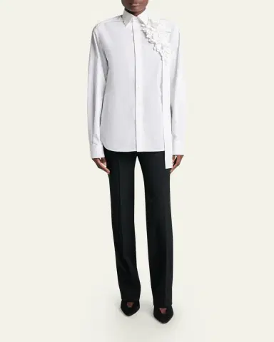 Balenciaga Low-Rise Slim-Leg Tailored Pants | Thumbnail 2 Balenciaga Low-Rise Slim-Leg Tailored Pants | Thumbnail 2