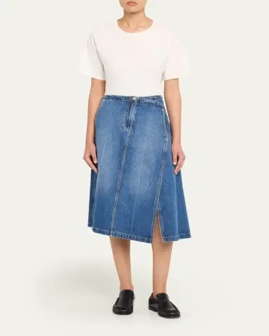 3.1 Phillip Lim Asymmetric Denim Midi Skirt | Thumbnail 2 3.1 Phillip Lim Asymmetric Denim Midi Skirt | Thumbnail 2