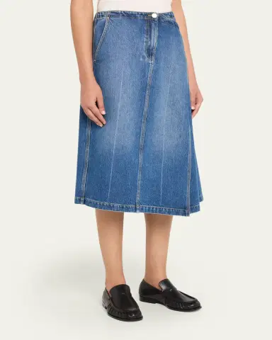3.1 Phillip Lim Asymmetric Denim Midi Skirt | Thumbnail 4 3.1 Phillip Lim Asymmetric Denim Midi Skirt | Thumbnail 4