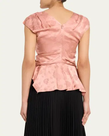 3.1 Phillip Lim Floral Silk Draped Top | Thumbnail 3 3.1 Phillip Lim Floral Silk Draped Top | Thumbnail 3