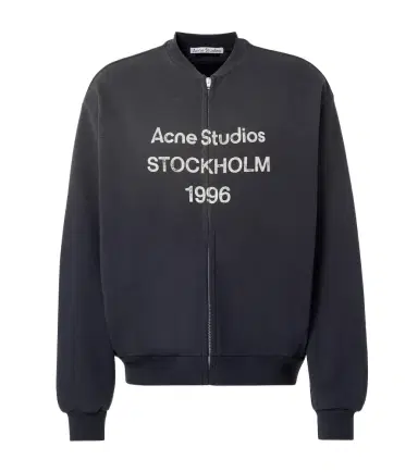 Acne Studios Logo cotton-blend zip-up sweatshirt | Thumbnail 1 Acne Studios Logo cotton-blend zip-up sweatshirt | Thumbnail 1