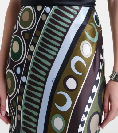 Pucci Soleil silk satin maxi skirt | Thumbnail 2 Pucci Soleil silk satin maxi skirt | Thumbnail 2