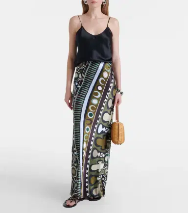 Pucci Soleil silk satin maxi skirt | Thumbnail 5 Pucci Soleil silk satin maxi skirt | Thumbnail 5