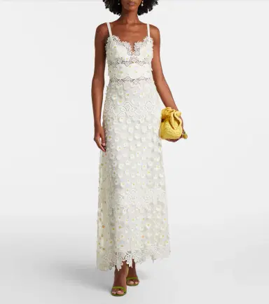 Elie Saab Embroidered guipure lace tulle maxi dress | Thumbnail 2 Elie Saab Embroidered guipure lace tulle maxi dress | Thumbnail 2