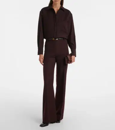 Victoria Beckham Alina virgin wool wide-leg pants | Thumbnail 6 Victoria Beckham Alina virgin wool wide-leg pants | Thumbnail 6