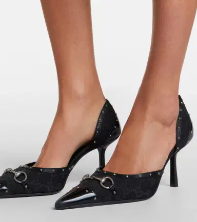 Gucci Savoy Horsebit GG canvas pumps | Thumbnail 6 Gucci Savoy Horsebit GG canvas pumps | Thumbnail 6