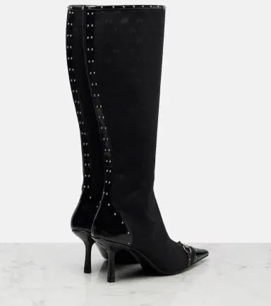 Gucci Savoy Horsebit GG canvas knee-high boots | Thumbnail 2 Gucci Savoy Horsebit GG canvas knee-high boots | Thumbnail 2