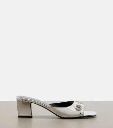 Gucci Signora Horsebit metallic leather mules | Thumbnail 2 Gucci Signora Horsebit metallic leather mules | Thumbnail 2