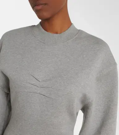 The Attico Cotton jersey sweatshirt dress | Thumbnail 4 The Attico Cotton jersey sweatshirt dress | Thumbnail 4