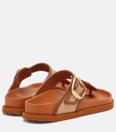 Birkenstock 1774 Gizeh leather-trimmed woven thong sandals | Thumbnail 2 Birkenstock 1774 Gizeh leather-trimmed woven thong sandals | Thumbnail 2